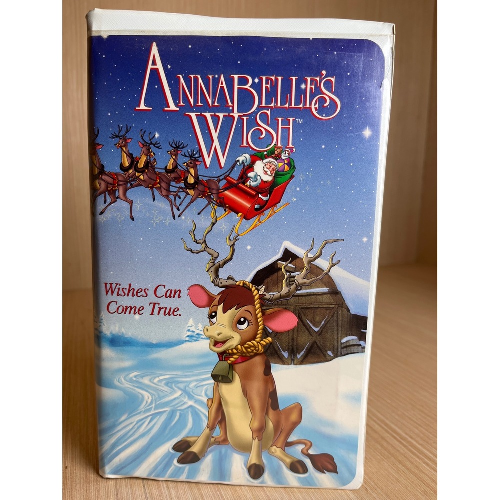Annabelle's Wish VHS 1997 Animated Christmas Movie Hallmark Clamshell Case